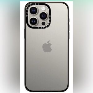 Casetify iPhone 15PRO max - 2x military grade - clear- black boarder Phone Case